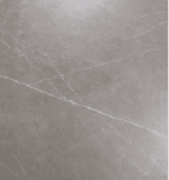 A close-up image of a white surface with grey veining, resembling marble or a similar stone pattern.