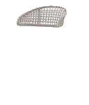 A modern outdoor bar stool features a light grey woven backrest and seat cushion, supported by a white metal frame with integrated footrests.